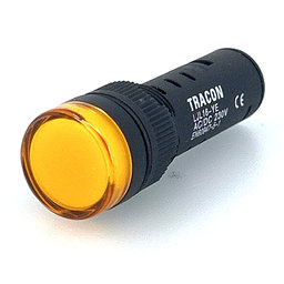 Sárga LED jelzőfény 16 mm