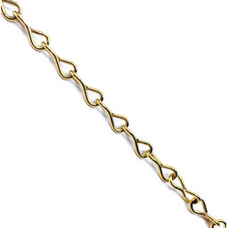 Óra lánc D sárga cink 1,3mm