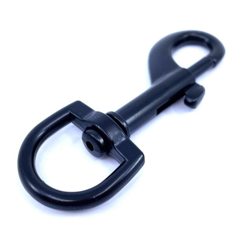 Forgó karabiner fekete 80x20mm