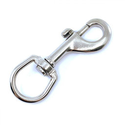 Forgó karabiner rozsdamentes acél A4 104 mm