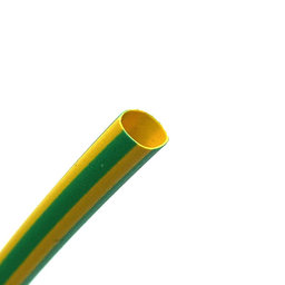 Zsugorcső vékonyfalú, 2:1 zöld/sárga 2,4/1,2mm