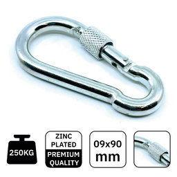 Karabiner rögzítőanyával Zn 9mm