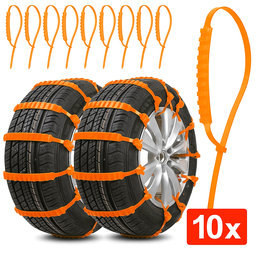 Műanyag vészhelyzeti „hólánc” gumiabroncsra 9×880 mm – 10 db