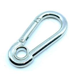 Karabiner gyűrűvel zn