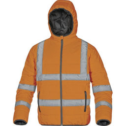 Fényvisszaverő steppelt kabát DOON HV narancssárga