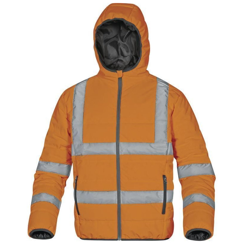 Fényvisszaverő steppelt kabát DOON HV narancssárga XL