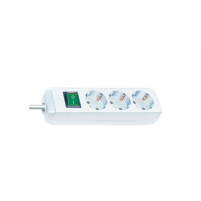 Eco-Line hosszabbítókábel fehér SCHUKO 5m