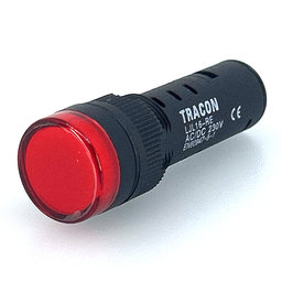 Piros LED jelzőfény 16 mm