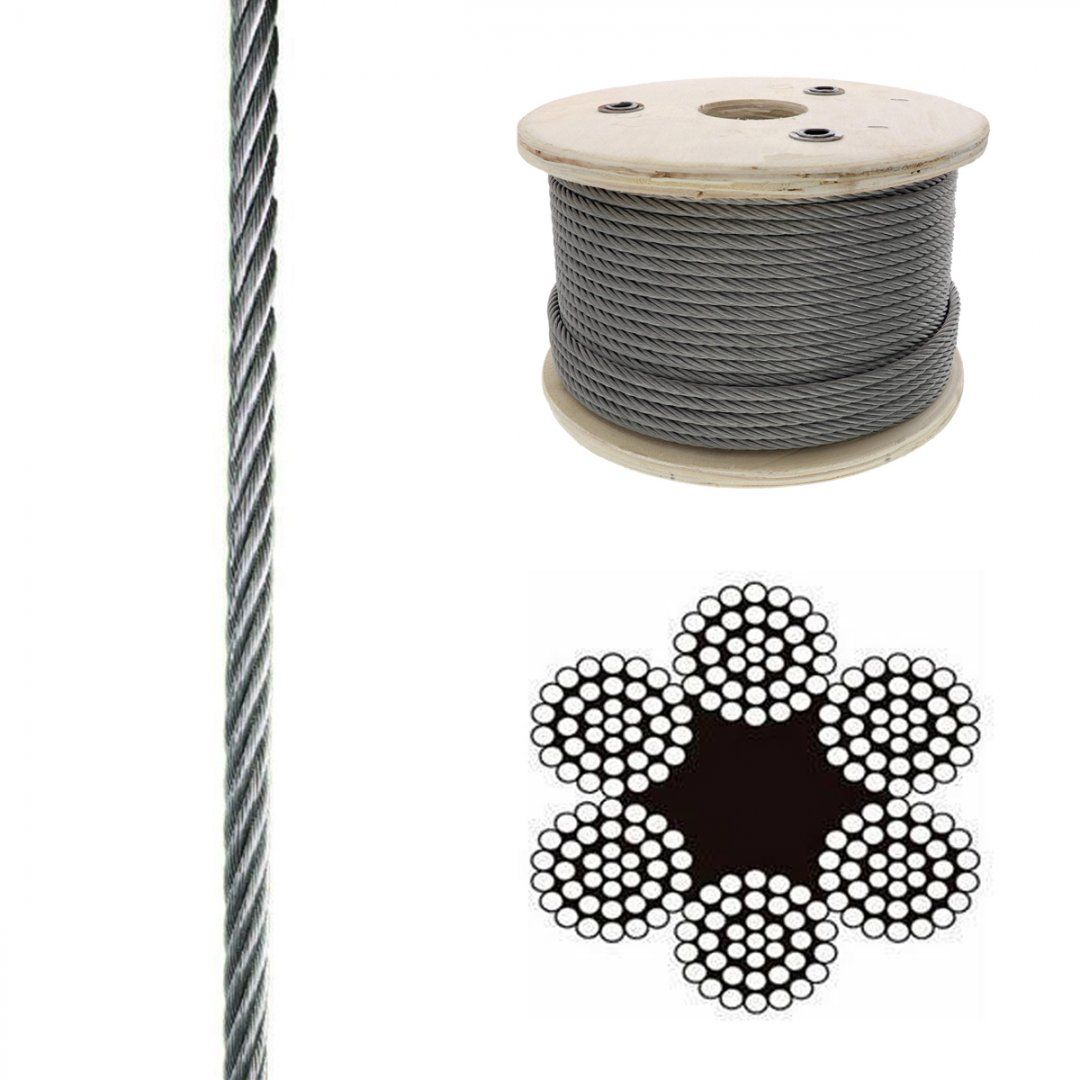 Acélkötél DIN 3066 6x37+FC 10mm | SVX HU