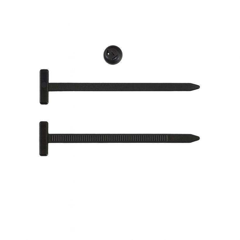 T-típusú kábelkötöző autójavításhoz, fekete, 5×90 mm