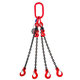 Láncos felfüggesztés szem-4 kampó 80 o. rövidítővel (3 m, 4250/3000 kg, 8 mm)
