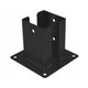 Oszlop talp U 101x150mm alakú roxor nélkül PSPD 100