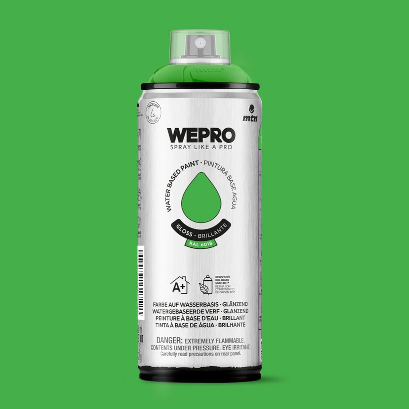 WEPRO Spray – vízbázisú, fényes festék – Fiona Green RAL 6018
