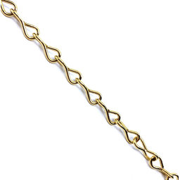 Óra lánc D sárga cink 1,6mm