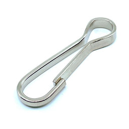 Rugós karabiner forgóhorog nélkül horganyzott 90mm