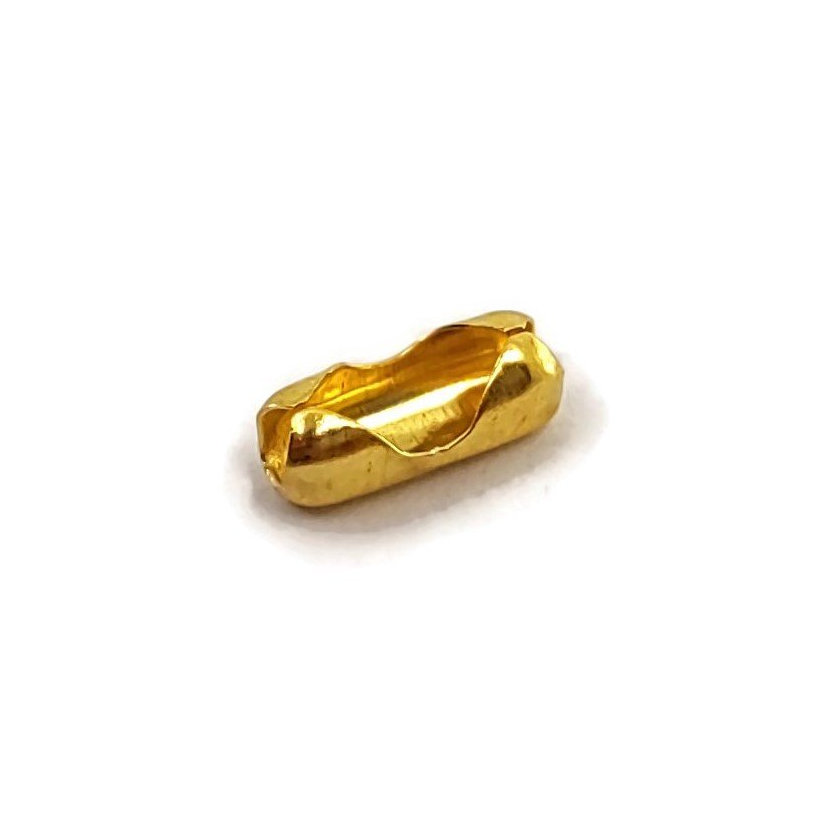 Bilincs golyós láncra sárga cink 2,1-2,4mm