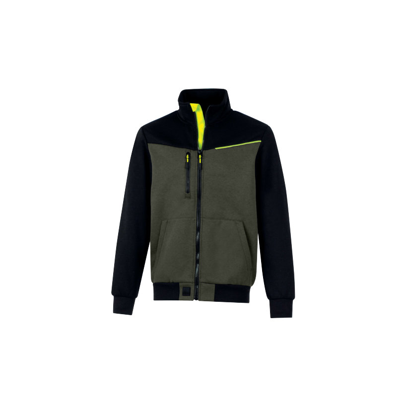 Munkás pulóver SWABI barna-sárga / fekete - M