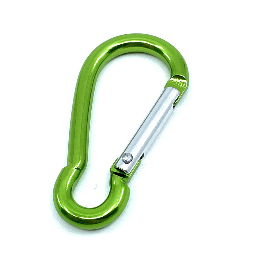 Karabiner alumínium - zöld 5mm