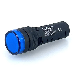 Kék LED jelzőfény 16 mm