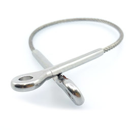 Korlát sodronykötél betét, szem/szem 2,5mm/4m