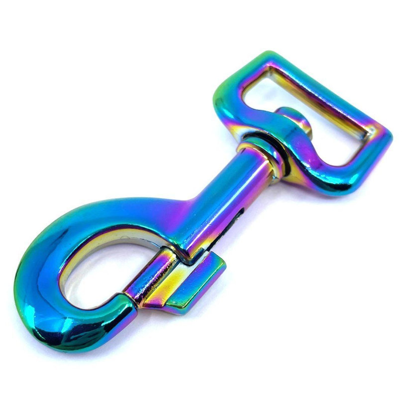 Forgó karabiner szivárványos 67x20mm