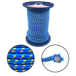 Gumikötél gumi maggal kék+sárga PP 10mm