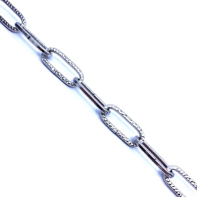 Dekoratív lánc kovácsolt sárga cink 2mm