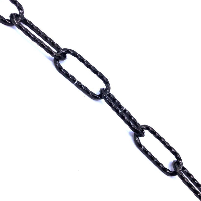 Dekoratív lánc/fekete 3,4mm