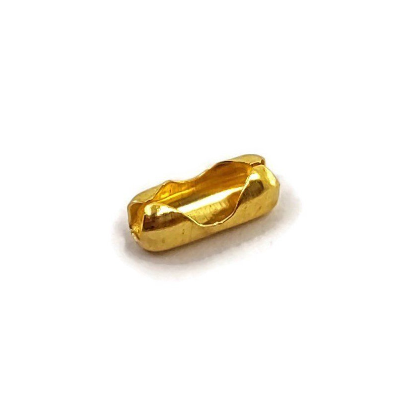Bilincs golyós láncra sárga cink 3,2-3,6mm