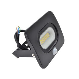 LED SMD fényvető mozgásérzékelővel, fekete 20W - semleges fehér