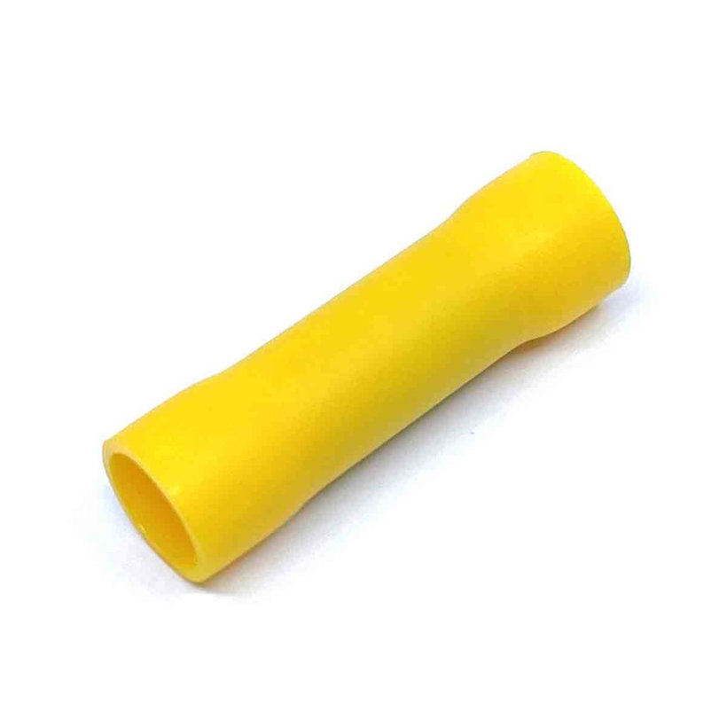 Szigetelt toldóhüvely, ónozott elektrolitréz, sárga 6mm²