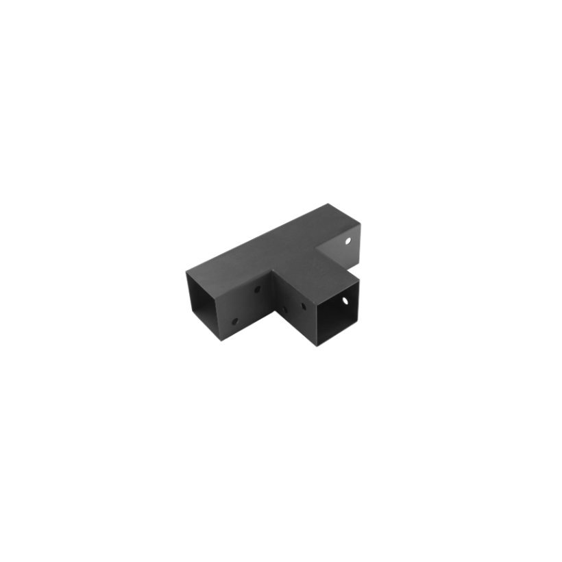 Négyzet alakú gerenda csatlakozó GPT 70 fekete 72x165x72 mm