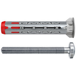 Üreges fém-nylon dübel DuoHM 6x55 S TX, D-fejű csavar