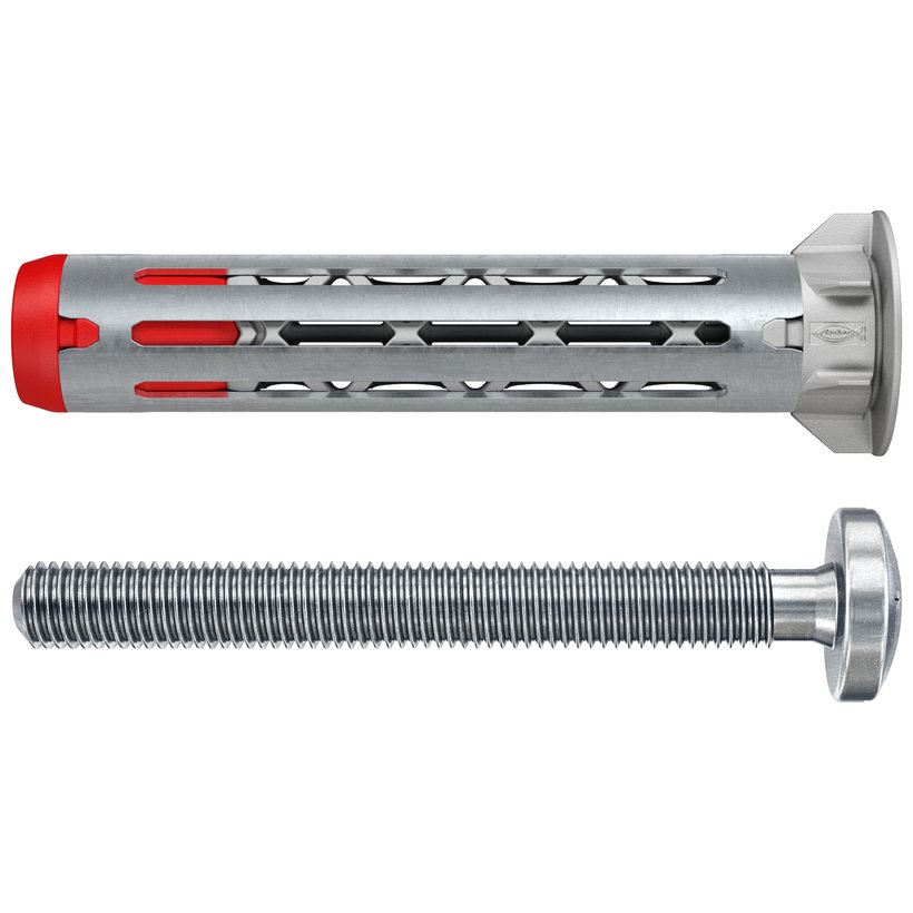 Üreges fém-nylon dübel DuoHM 5x55 S TX, D-fejű csavar
