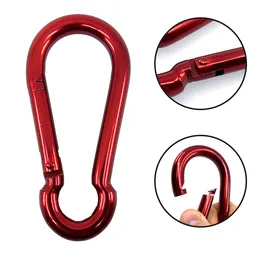 Tűzoltó karabiner DIN 5299C piros 6mm