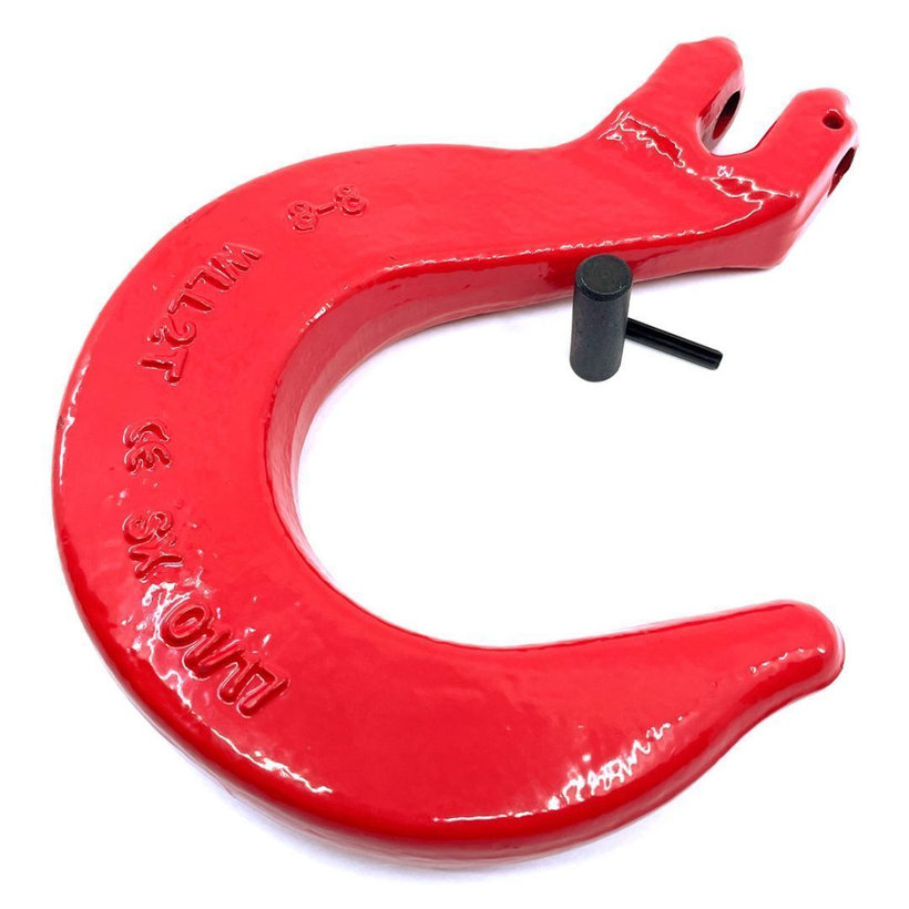 Öntödei kampó láncra 80 o. piros 16mm