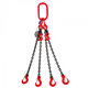 Láncos felfüggesztés szem-4 kampó 80 o. rövidítővel (0,5 m, 2360/1700 kg, 6 mm)