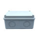 Elektronikai doboz, világos szürke, teli fedéllel IP54 120x80x50mm