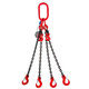 Láncos felfüggesztés szem-4 kampó 80 o. rövidítővel (2 m, 17000/11800 kg, 16 mm)