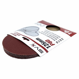 Tépőzáras csiszolópapír – 125 mm-es korong P80 - 10 db