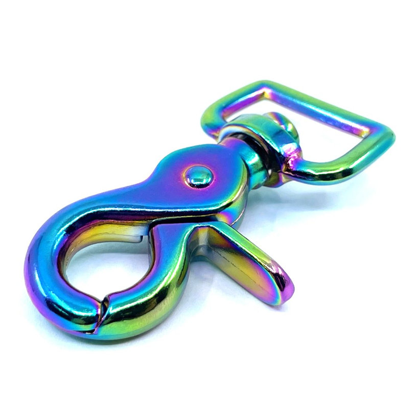 Karabiner nyíló szivárványos 59x20mm