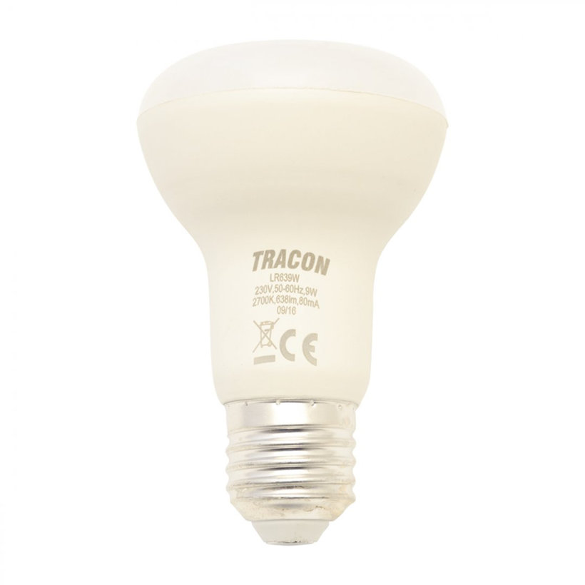 LED reflektorlámpa E27 9W - meleg fehér