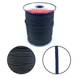 PA fonott fekete kötél maggal fehér 16pr 5mm