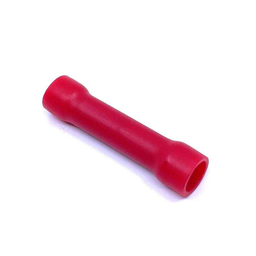 Szigetelt toldóhüvely, ónozott elektrolitréz, piros 1,5mm²
