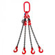 Láncos felfüggesztés szem-4 kampó 80 o. rövidítővel (4,5 m, 2360/1700 kg, 6 mm)