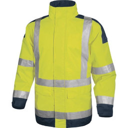 Fényvisszaverő szigetelt kabát EASYVIEW sárga XL