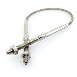 Kábelkorlát betét menet/menet M5 2,5 mm / 1 m