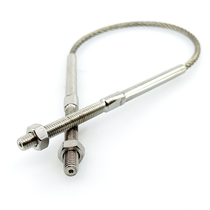 Kábelkorlát betét menet/menet M6 3mm/1m