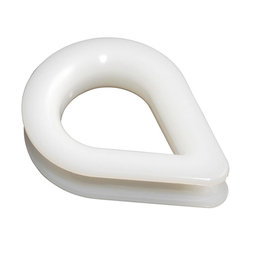 Kötélszív műanyag (poliamid) fehér 14 mm